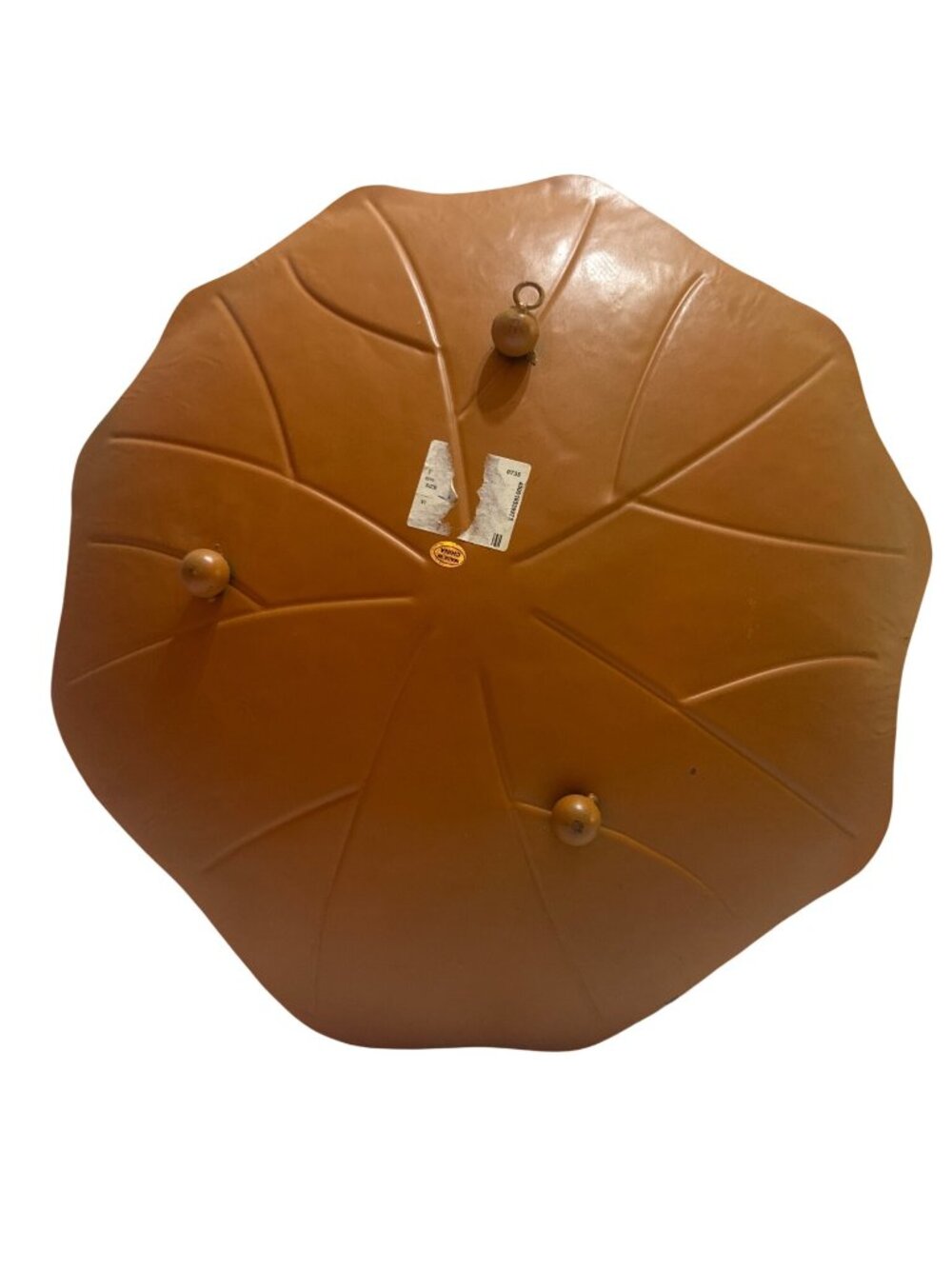 Leaf Shaped Decorative Textured Metal Tray Unique Design  Serving Display - Picture 4 of 5